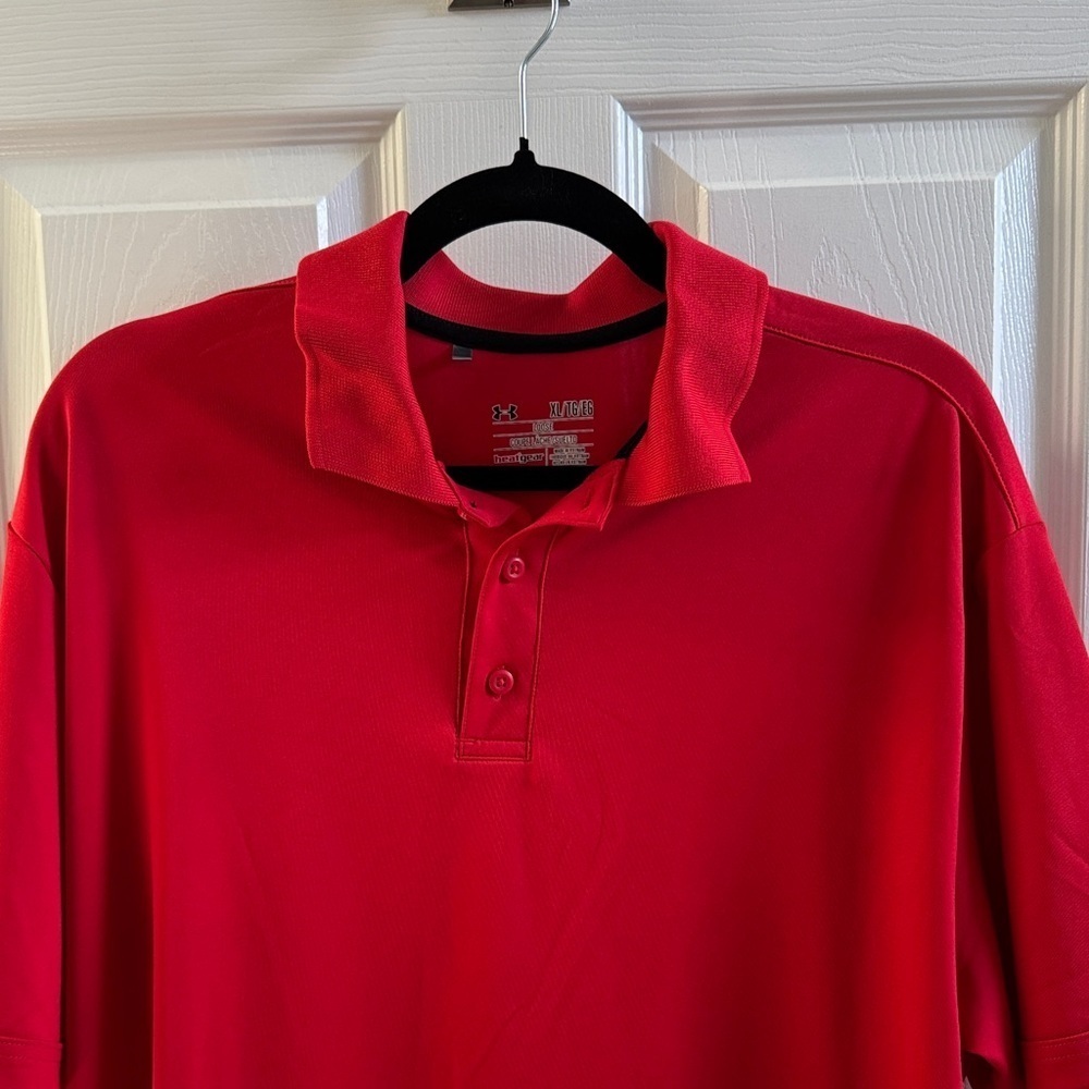 Under Armour Classic Red Polo Shirt - Picture 3 of 6